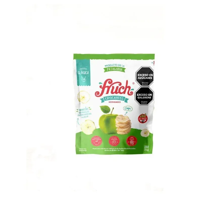 Chips de manzana verde horneadas